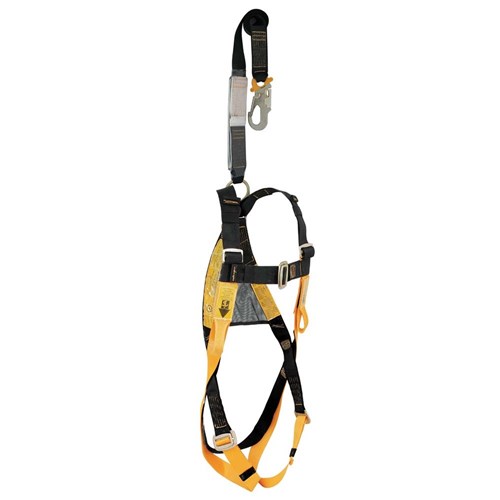 B-SAFE HARNESS FALL RESC + 2M WEB SHOCK LANYARD ( REAR D) 